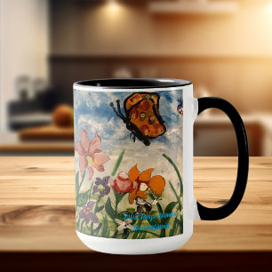 Caneca Arte Original Colorida de Primavera