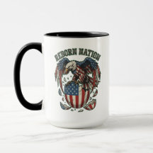 Arte Patriótica da Águia Americana Reborn Nation B