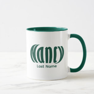 Caneca Arte personalizada elegante de "Nancy" em Hunter G