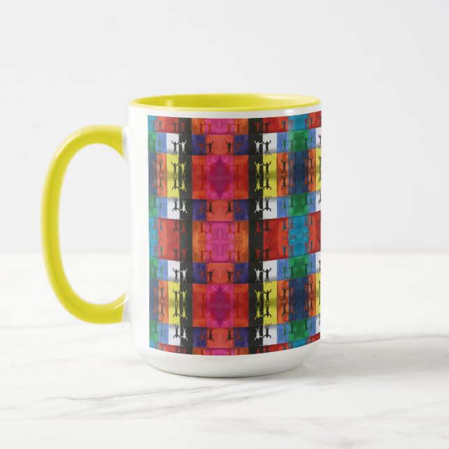 Caneca Arte pop nº1 de Yeshaya Dank - unidade & harmonia (Esquerda)