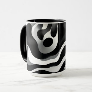 Caneca Arte Pórtica Branca E Negra