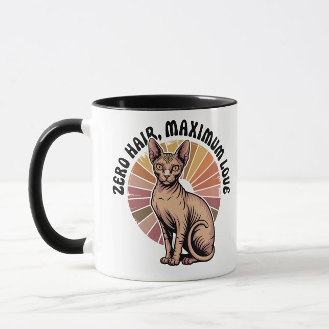 Caneca Arte Sphynx Amor Máximo Cabelo Zero (Esquerda)