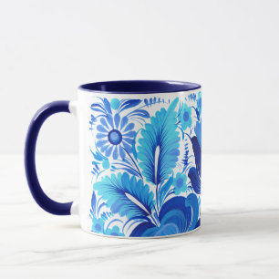 Caneca Arte tradicional ucraniana de Petrikivka