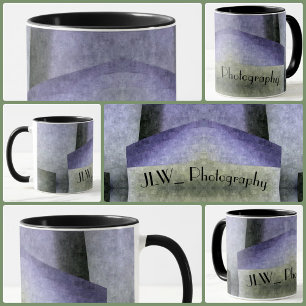 Caneca Artéria de Deco Verde Roxo e Arte Negra Personaliz