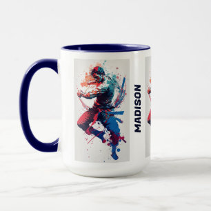 Caneca Artes marciais de nome personalizado