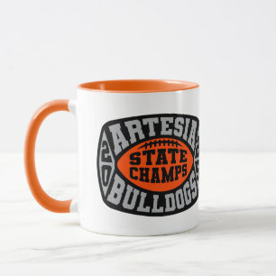 Caneca Artesia Bulldogs "Campions Estaduais"