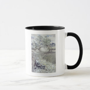 Caneca Arthur Rackham  Izaak Walton que reclina contra um