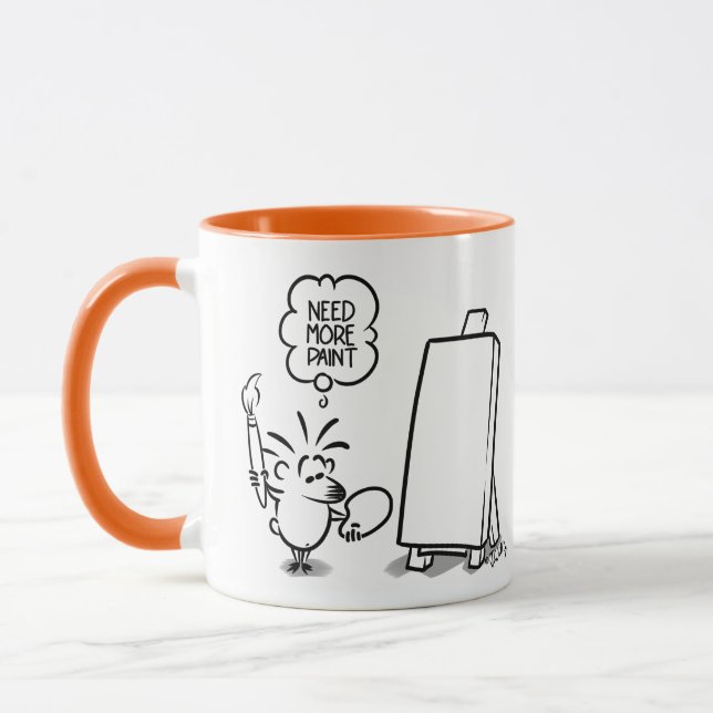 Caneca ARTIST E CAT Mug de Jeff Willis Art (Esquerda)