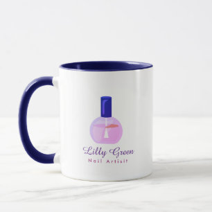 Caneca Artista de Unhas Personalizada Esmalte de Unhas Ro