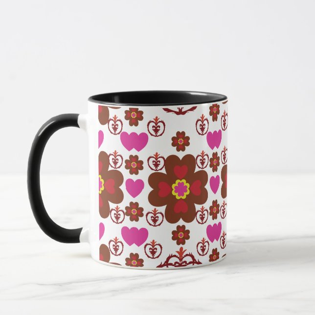 Caneca Artistic Pattern Coffee Mug – Stylish Kitchenware  (Esquerda)