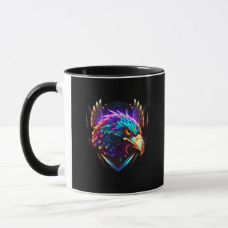 Caneca Artística da águia luminosa