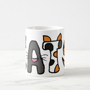 Caneca artística dos gatos do ANÚNCIO
