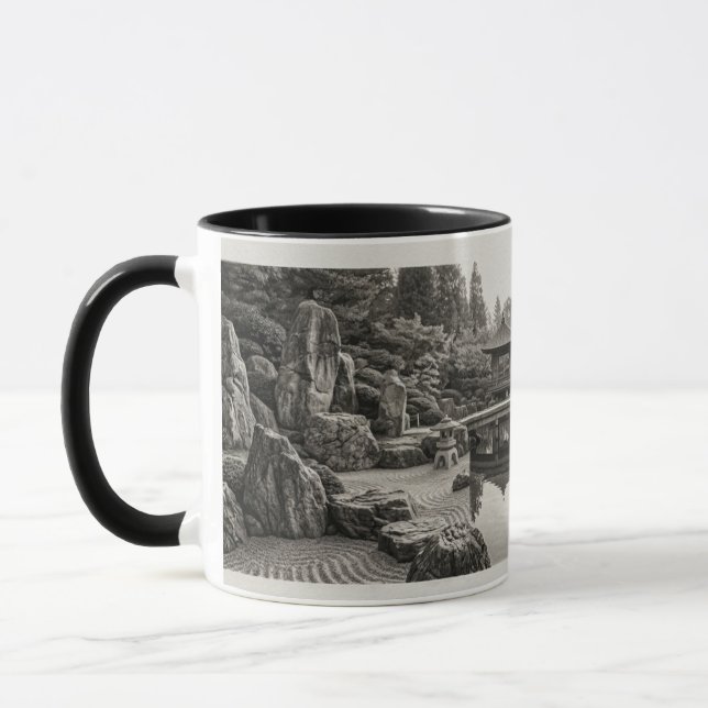 Caneca Artística Jardim Japonês Zen (Esquerda)