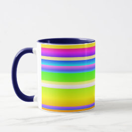 Caneca Artrite criativa brilhante listrada