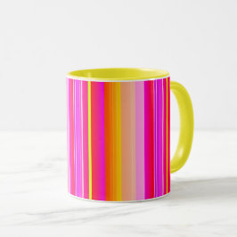 Caneca Artrite rosa amarelo-magenta brilhante criativa li