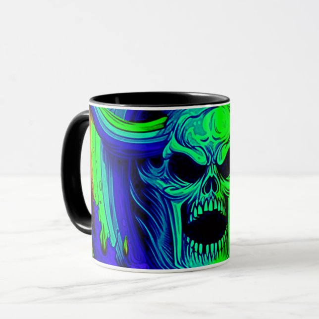 Caneca Artsy Skull (Frente Esquerda)