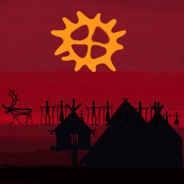 Caneca Arvidsjaur mugg med samiskt mönster (Criador carregado)