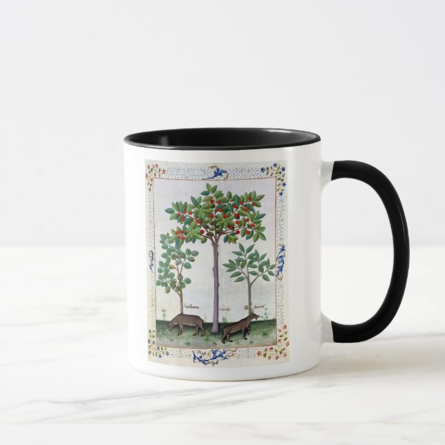 Caneca Árvore da avelã Bush e de cereja (Direita)