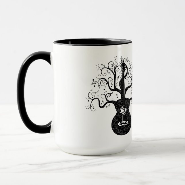 Caneca Árvore da guitarra da vida (Esquerda)