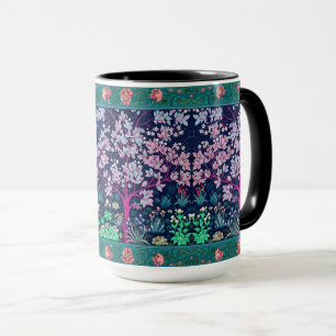 Caneca Árvore da Vida de William Morris Vintage Pré-Rafae