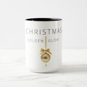 Caneca Árvore de Natal com Arte de Linha Minimalista Ka