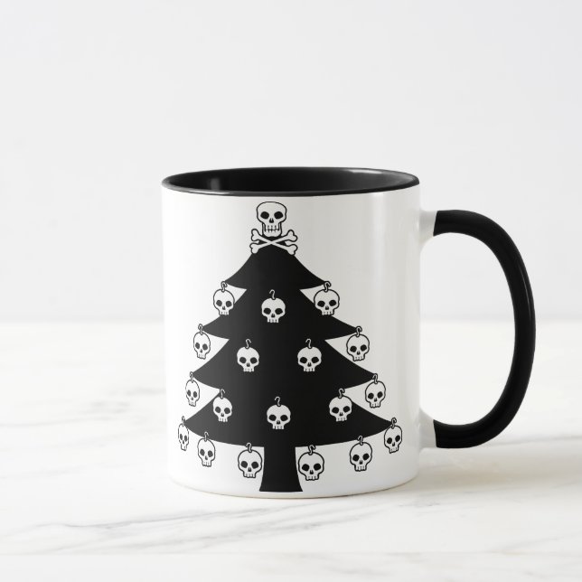 Caneca Árvore de Natal do crânio (Direita)