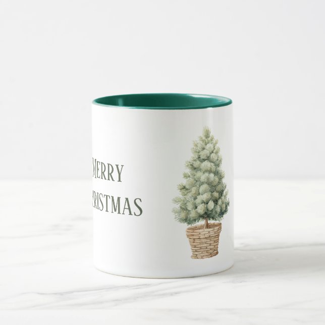 Caneca Árvore de Natal na Cesta (Centro)