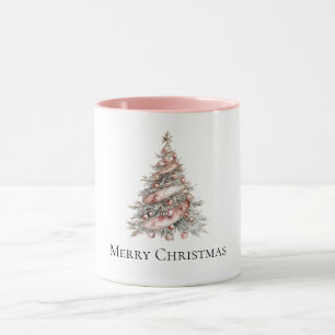 Caneca Árvore de Natal Rosa-Dourada rosa