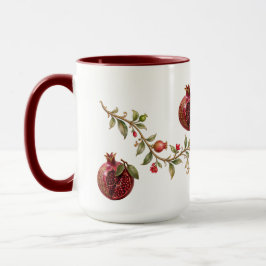 Caneca Árvore de Romã Persa em Arte de Parede | Botânica