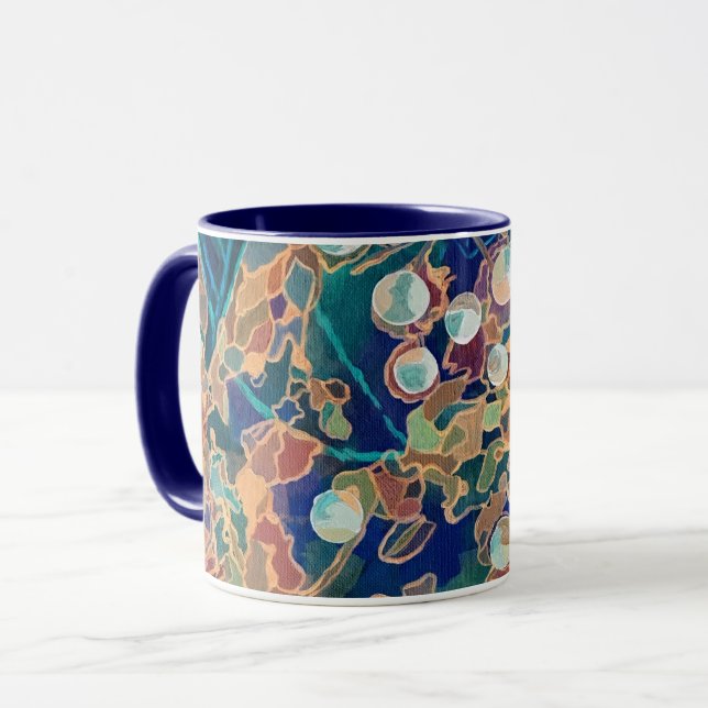 Caneca Árvore de Vidro Colorido (Frente Esquerda)