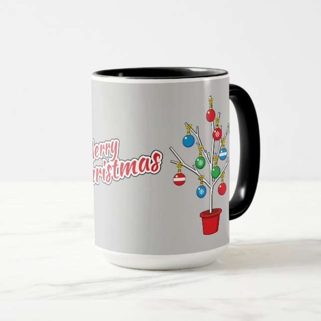 Caneca Árvore do Ramal de Natal - Feliz Natal (Frente Esquerda)