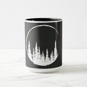Caneca Árvore Florestal Floral Árvore Amadora Florestal