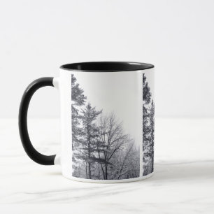 Caneca Árvores cobertas por neve:Vertical