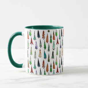 Caneca Árvores de Natal