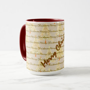 Caneca Árvores de Natal de Luxo de Natal Moderno