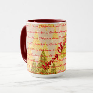 Caneca Árvores de Natal Luxuosas Festivas