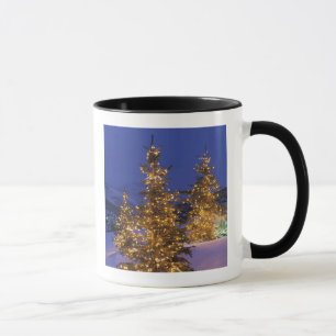 Caneca Árvores de Natal, Park City, montanhas de Wastch,