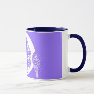 Caneca Árvores Roxas e Lâmpadas
