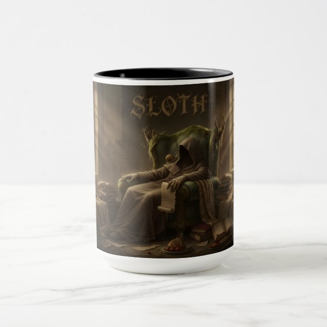 Caneca As 7 Virtudes de Satanás: Preguiça (Centro)