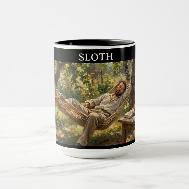 Caneca As 7 Virtudes de Satanás: Preguiça (Centro)