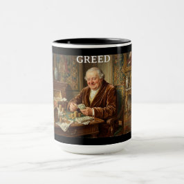 Caneca As 7 Virtudes Satânicas: Ganância
