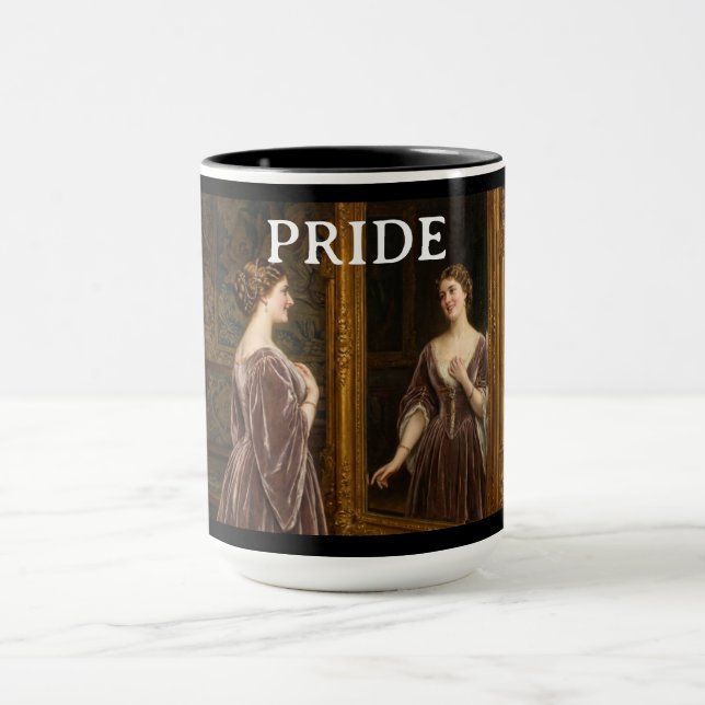 Caneca As 7 Virtudes Satânicas: Orgulho (Centro)