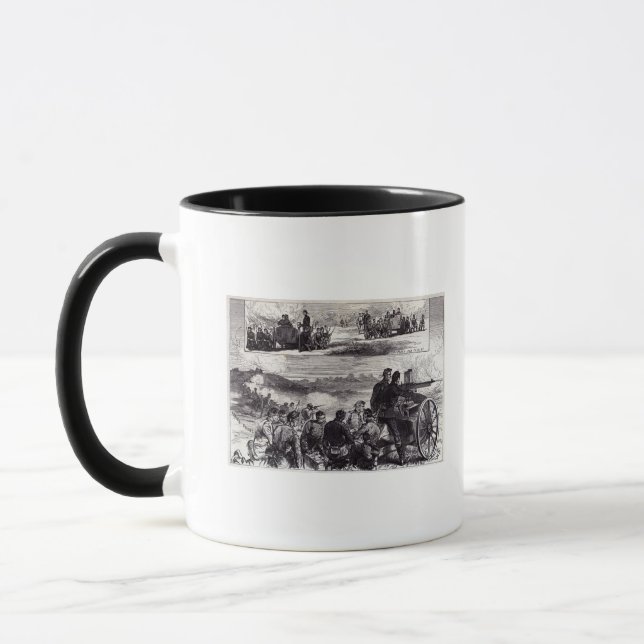 Caneca As armas de Nordenfeldt em Aldershott (Esquerda)