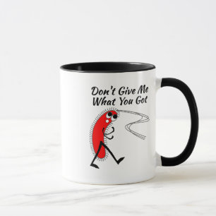 Caneca As bactérias, germes, não o espalham estada na