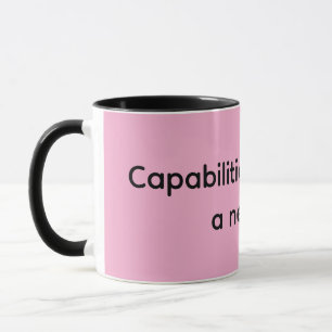 Caneca As capacidades representam uma nova era
