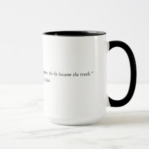 Caneca As citações desde 1984 dois de George Orwell
