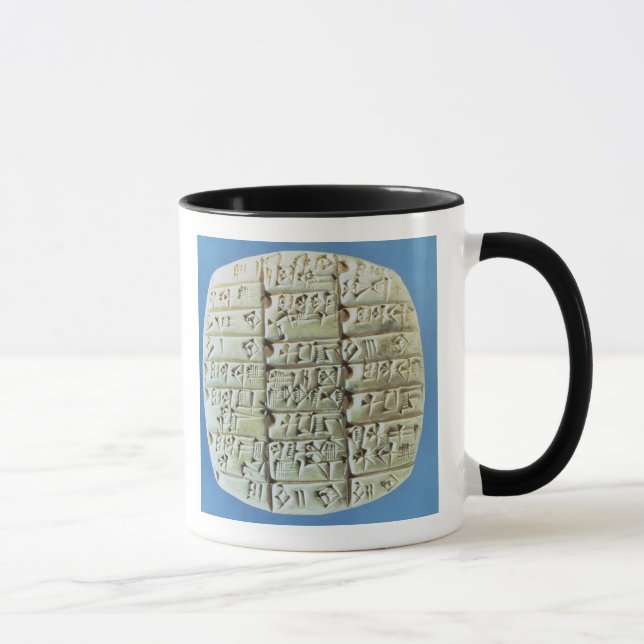 Caneca As contas apresentam com roteiro cuneiform, c.2400 (Direita)