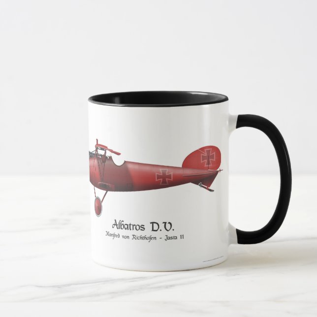 Caneca Ás de vôo vermelho do Baron Manfred von Richthofen (Direita)