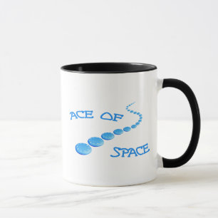 Caneca Ás do Frisbee do espaço
