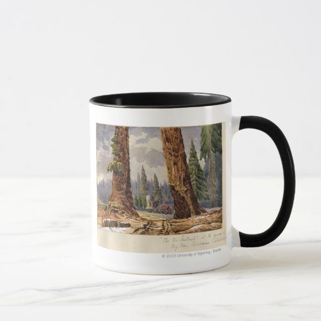 Caneca As duas sentinelas, no bosque de árvores grandes (Direita)
